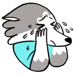 Frank The Wolf sticker 10