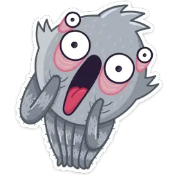 Паучок Фаззи :: @stickroom sticker 4