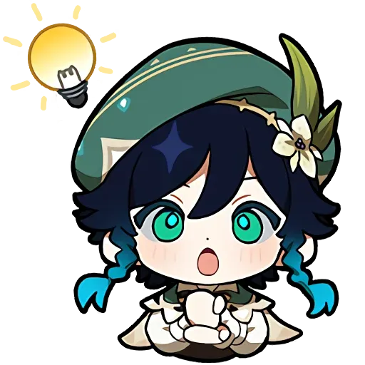 Genshin Impact Official Chibi Emotes sticker 3
