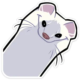 Горностай Гера ВКонтакте, Марта Флёрова Telegram sticker pack