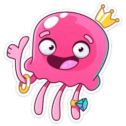 Медуза Джилл Telegram sticker pack
