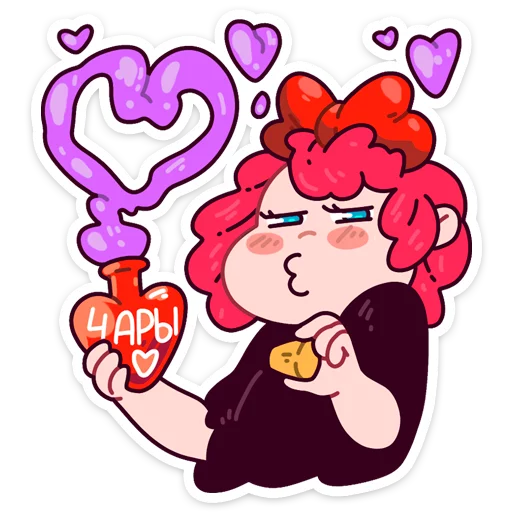 Имбирная ведьмочка :: @TgSticker sticker 3