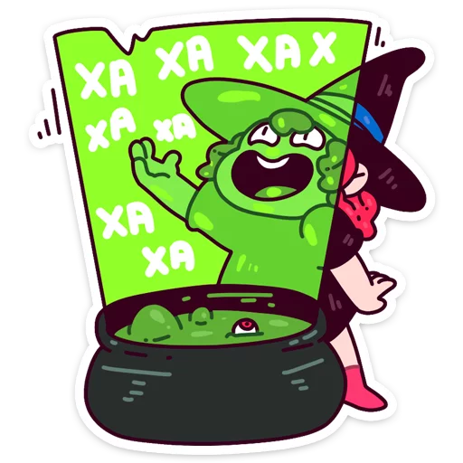Имбирная ведьмочка :: @TgSticker sticker 5