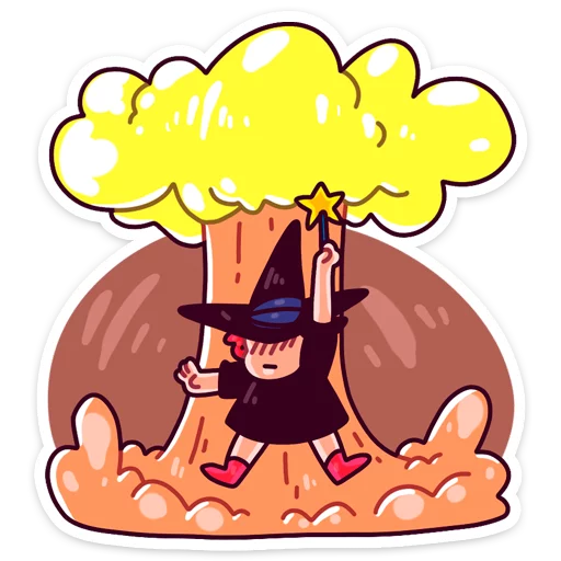 Имбирная ведьмочка :: @TgSticker sticker 10