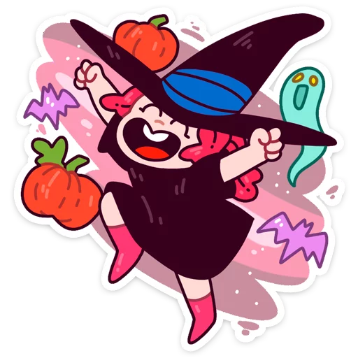Имбирная ведьмочка :: от @stickers_vk Telegram sticker pack