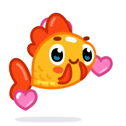 Золотая рыбка sticker 7