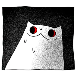Gloomy Cat Telegram sticker pack