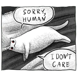 Gloomy Cat sticker 6