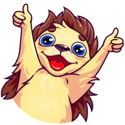 Голубоглазый Ёжик Telegram sticker pack