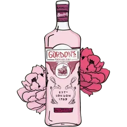 Gordon's Pink sticker 2
