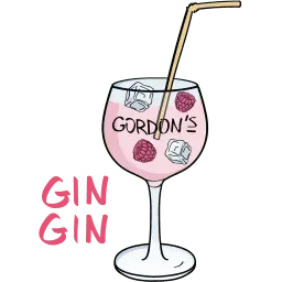 Gordon's Pink sticker 3
