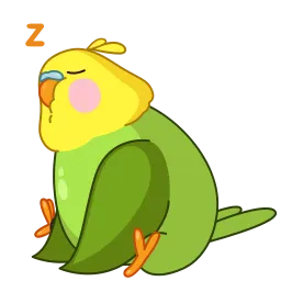 Зелёный Птенчик sticker 2