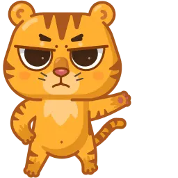 Угрюмый тигр Telegram sticker pack