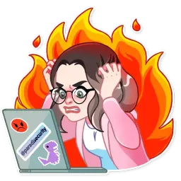 Девушка-хакер sticker 4