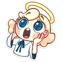Нимб и рожки sticker 11