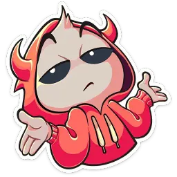 Нимб и рожки sticker 12
