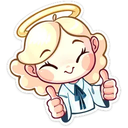 Нимб и рожки sticker 3