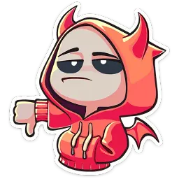Нимб и рожки sticker 4