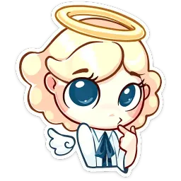 Нимб и рожки sticker 5