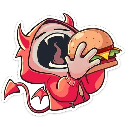 Нимб и рожки sticker 10