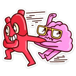 Сердце и Мозг :: @mosticks sticker 11