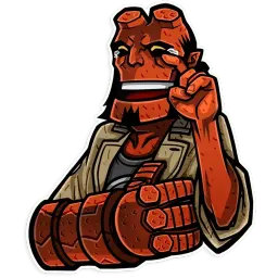 Hellboy Telegram sticker pack