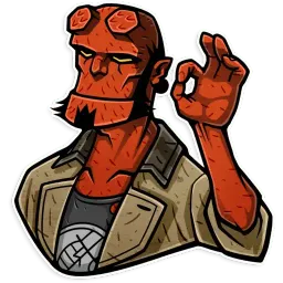 Hellboy sticker 12