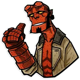 Hellboy sticker 3