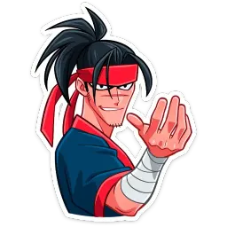 Самурай Хиро Telegram sticker pack