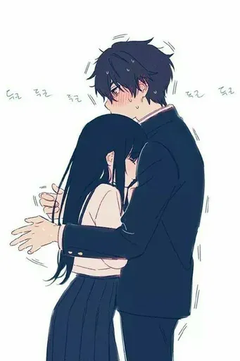 Hug and kiss sticker 17