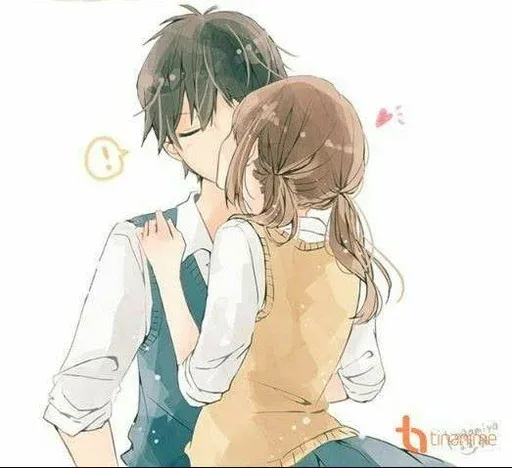 Hug and kiss sticker 28