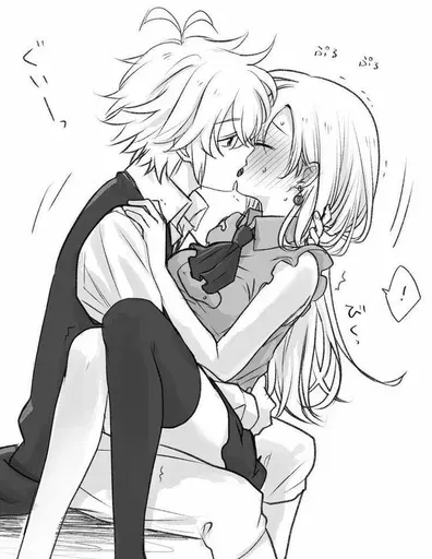 Hug and kiss sticker 30