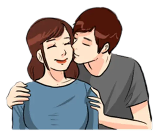 Hugs and kisses sticker 40