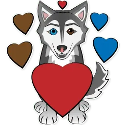 Весёлая хаски sticker 4