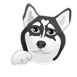 Хаскеныш Сима sticker 12
