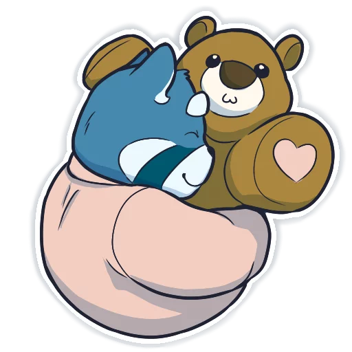 Izvy the Blue Red Panda sticker 6