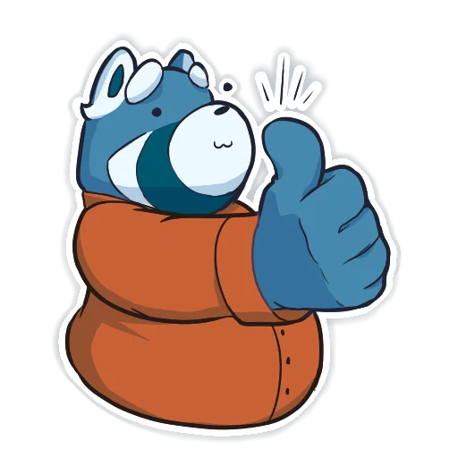 Izvy the Blue Red Panda sticker 8