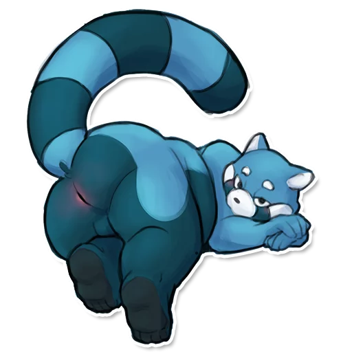 Izvy the Blue Red Panda sticker 9