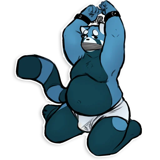 Izvy the Blue Red Panda sticker 10