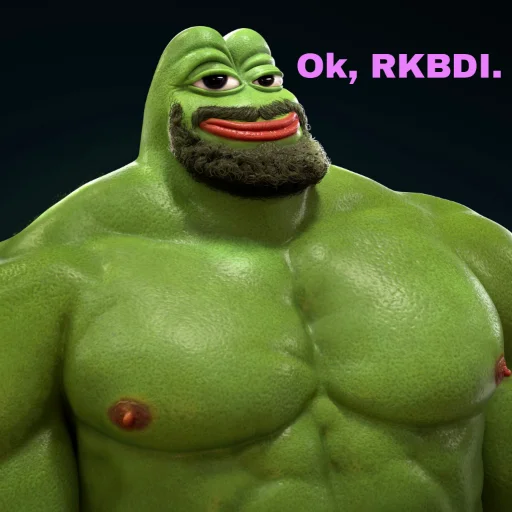 Jagged Pepe sticker 12