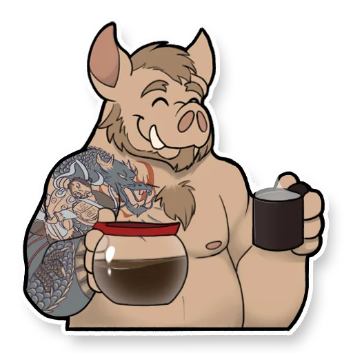 Jinn the Boar Telegram sticker pack