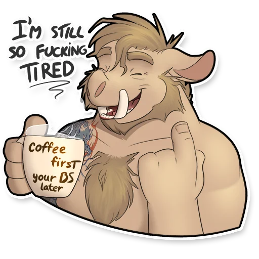 Jinn the Boar sticker 2
