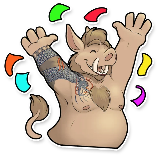 Jinn the Boar sticker 4
