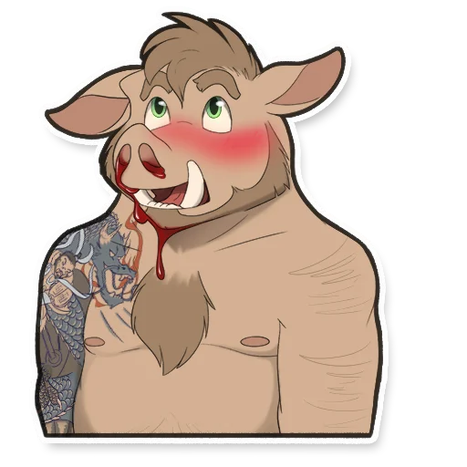 Jinn the Boar sticker 6