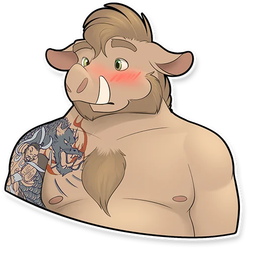 Jinn the Boar sticker 7