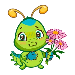 Гусеница Джулия (анимированные) Telegram sticker pack