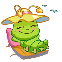 Гусеница Джулия (анимированные) sticker 2