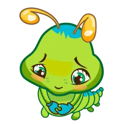 Гусеница Джулия (анимированные) sticker 3