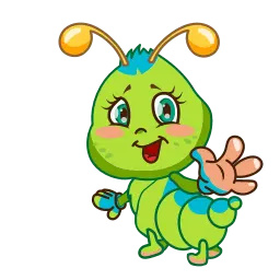 Гусеница Джулия (анимированные) sticker 5