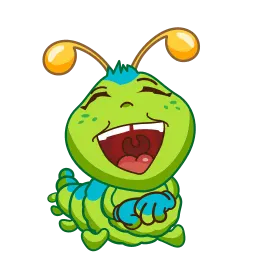 Гусеница Джулия (анимированные) sticker 10
